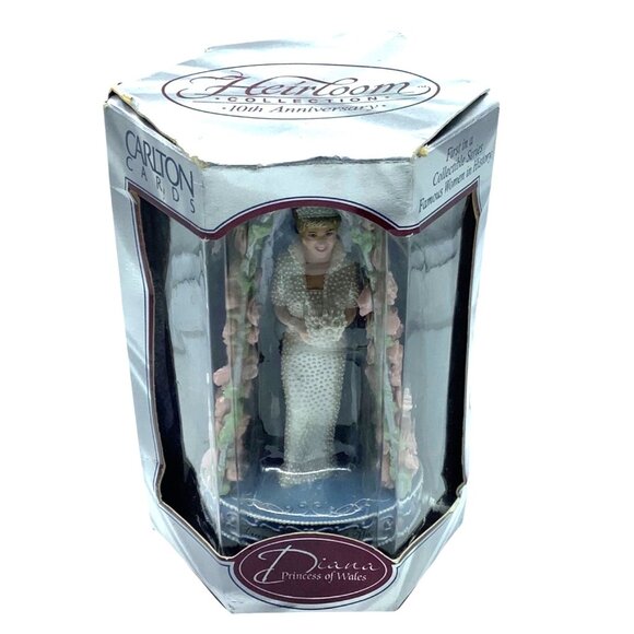 Princess Diana 10th Anniversary Heirloom Ornament Carlton Cards Boxed Wedding - Picture 2 of 7